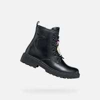 Černá dívčí kotníková obuv Geox Casey