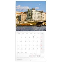 NOTIQUE Poznámkový kalendář Alfons Mucha 2027, 30 x 30 cm