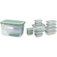 EXCELLENT HOUSEWARE Box na potraviny sada 13 ks zelená KO-024002110