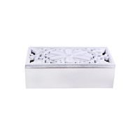 TORO KRABIČKA 23X11X7CM 3 PŘEPÁŽKY UVNITŘ DŘEVO BÍLÁ_hamashop