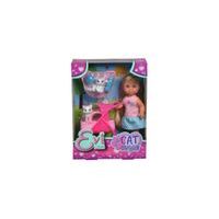 Panenka Evička s kočárkem pro kočičky