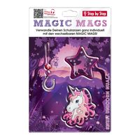 Dětský skládací deštník s magickým efektem, Magic Rain Effect zelený