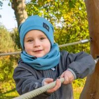 Unuo, Dětská čepice fleecová Homeless, Meruňková, Fantazie