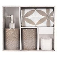 HOMESTYLING Koupelnové doplňky sada 3 ks hnědá KO-CY2210590hned