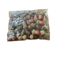 dekorace ŽALUDY 45ks, d1,5x3cm, plast