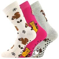 Dětské protiskluzové ponožky Sibiř dětská 06 ABS zvíře