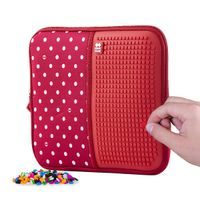 PIXIE CREW PIXIE CREW Kreativní XL pouzdro na drobnosti červená látka s bílými tečkami