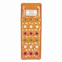 Nafukovací matrace s průzorem a prohlubněmi - 2 barvy (oranžová, modrá) 188x71 cm