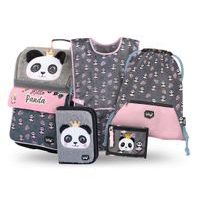 BAAGL SET 5 Zippy Panda: aktovka, penál, sáček, zástěra, peněženka