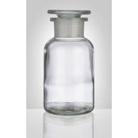 dóza-prachovnice 250ml-kul.čirá, zabr.víko, sklo