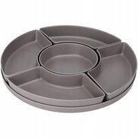 EXCELLENT HOUSEWARE Misky servírovací s tácem sada 6 ks šedá KO-177602550seda