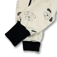 ESITO Teplákový overal rostoucí Tlapka - smetanová