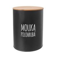 Dóza Mouka polohrubá BLACK pr. 13 cm