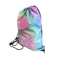 PIXIE CREW PIXIE CREW Vak na záda, růžová, Srdce a tlapky 50 pixelů