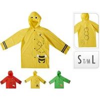 pláštěnka dětská PVC velikost S/M/L, 3barvy, potisk