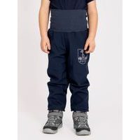 Unuo, Dětské softshellové kalhoty s fleecem Street Strong, Tm. Šedá