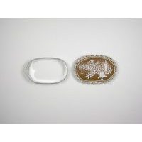 vykr.NR 0019 Ovál, 6cm, moka č.3