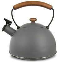 čajník 2,0l WOODEN, víčko, píšťalka, šedý NR