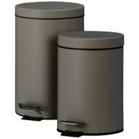 EXCELLENT HOUSEWARE Odpadkový koš pedálový 12 a 3 l bronzová KO-C88000080