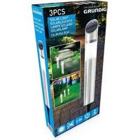 GRUNDIG Solární zahradní osvětlení lampa sada 3 ks nerez 53cm ED-212352