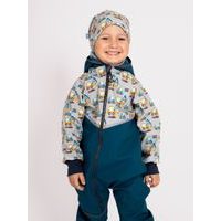 Unuo, Batolecí softshellové kalhoty s fleecem Basic, Kobaltová, Bagry