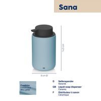 KELA Dávkovač mýdla Sana keramický 300 ml bílá KL-24530
