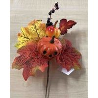 dekorace JAVOR.listy s DÝNÍ podzimní, 30x16cm, závich, plast