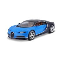 Bburago Bburago Plus - Auta HOBBY, Plus Bugatti Chiron, modro-černá, 1:18