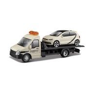 Bburago Bburago – STREET FIRE, Přepravní vozidlo Flatbed Transport + VW Polo GTI Mark 5, 1:43