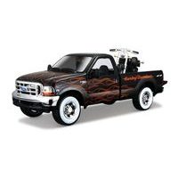 Maisto Maisto - Harley-Davidson Custom, 1999 Ford F-350 Super Duty Pickup, 1:24