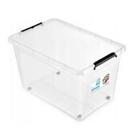 box 60,0l SIMPLE-1732, 58x39x35cm, koleč.,transp.plast