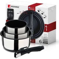 BERGNER Dóza na potraviny borosilikátové sklo NATURALLY 1L BG-25311-MM