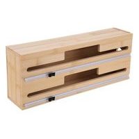 držák 2fólií (rolí) 34x8x14,5cm, s ořezem, bambus