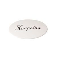 znač.byt.KOUPELNA nápis !