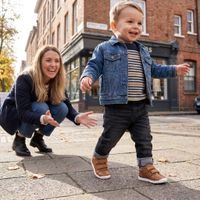 Tmavě modré chlapecké tenisky Geox Steppieup