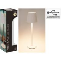 H & S COLLECTION Stolní lampa 10 x 36 cm bílá KO-ANC000710