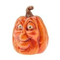 dýně 11,2 cm s tváří, halloween, keramika