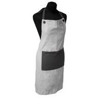 zástěra 70x85cm ŠEDÁ s knoflíky, textil