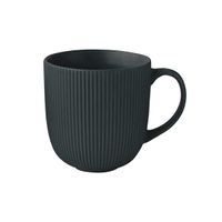 KITCHISIMO HRNEK 500ML ŽEBROVANÝ KERAMIKA TMAVĚ ZELENÁ