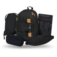 BAAGL SET 5 Skate Darkness: batoh, penál, sáček, ledvinka, obal na notebook