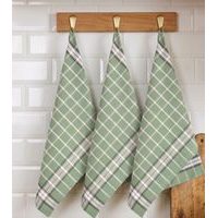 utěrka 3ks 70x50cm BISTRO Green-kuch., 100% EGYPTSKÁ bavlna