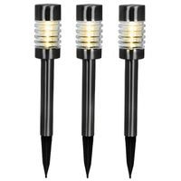 PROGARDEN Lampa solární zahradní sada 3 ks černá KO-DT3000240