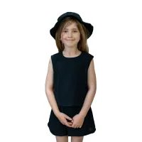 ESITO | Dívčí mušelínový set Lucka Black - černá / 74