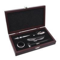 vývrtka-sada na víno, 5ks, DB, NR/dřevo