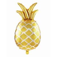 TORO BALÓNEK ANANAS 48X80CM FÓLIE 3 ZÁVĚSNÉ OTVORYZLATÁ_hamashop