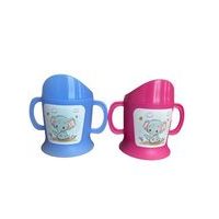 hrníček 0,15l kojen. SLŮNĚ IML, AQUA, růž.transp., dětský, plast