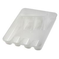 příborník 33,5x26,5x5cm, transp.,5přihr., plast
