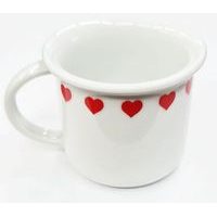 hrnek 100ml TINA - SRDCE malá páska, čes.porcelán