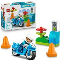 Modrá policejní motorka