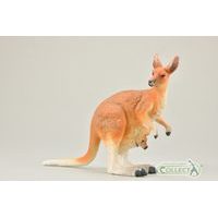 Klokan červený s mládětem